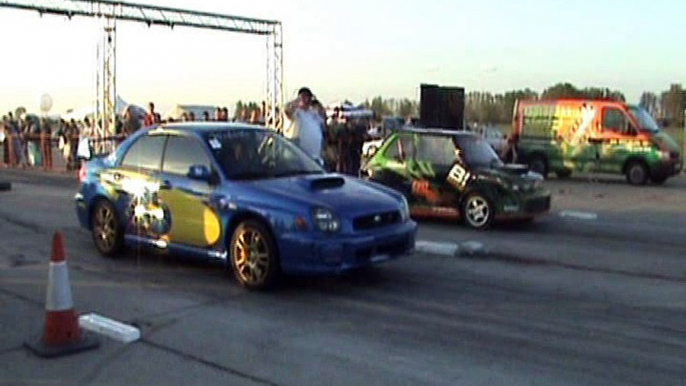 Subaru Impreza WRX STI Vs. Fiat 126 P [Drag Polski] Drag Race