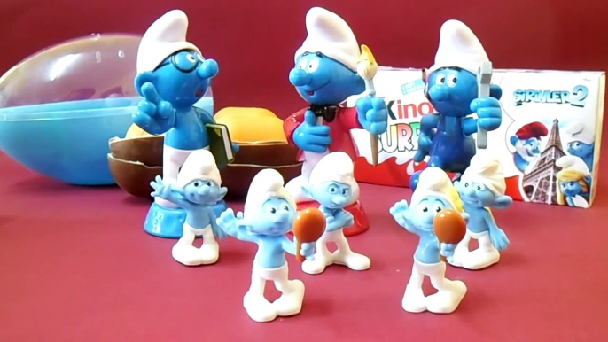 6 Kinder Sürpriz Yumurta | Kinder Surprise Şirinler 2 Filmi Karakter Figürlü Sürpriz Yumur