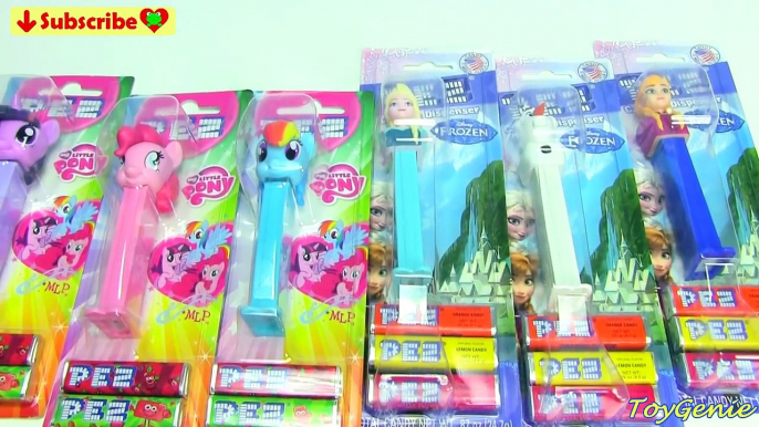 My Little Pony and Frozen Pez Dispensers