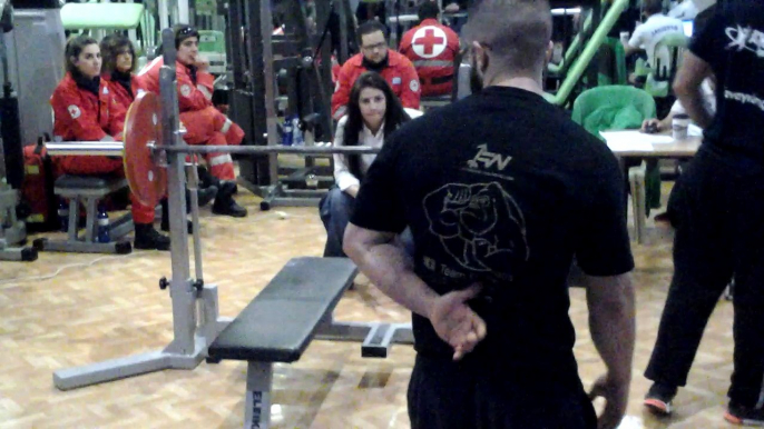 Evia Powerlifting battle- "Iron&Steel", cat: -75kg, Bench Press 3rd attempt 110 kg