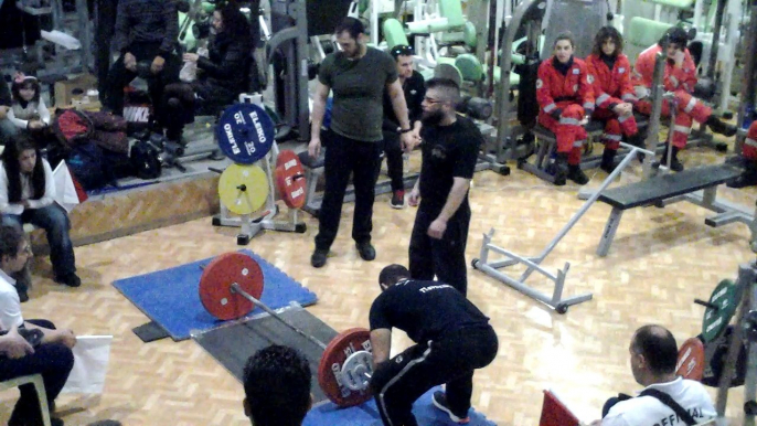 Evia Powerlifting battle- "Iron&Steel", cat: -75kg, Deadlift 1st attempt 135 kg