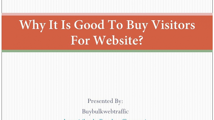 Why It Is Good To Buy Visitors For Website?