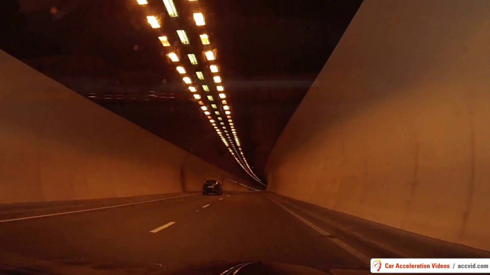 Aston Martin DB7 i6 Volante with Quicksilver Exhaust in a Tunnel