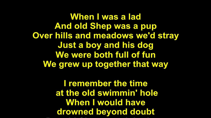 Elvis Presley – Old Shep Lyrics