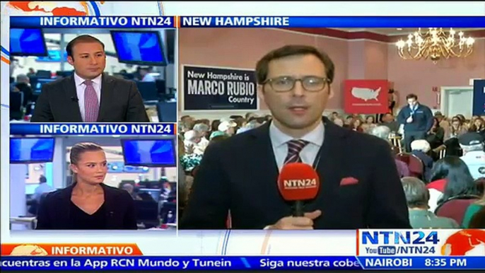 Republicano Marco Rubio aumenta terreno de cara a las elecciones primarias en New Hampshire, EE.UU.