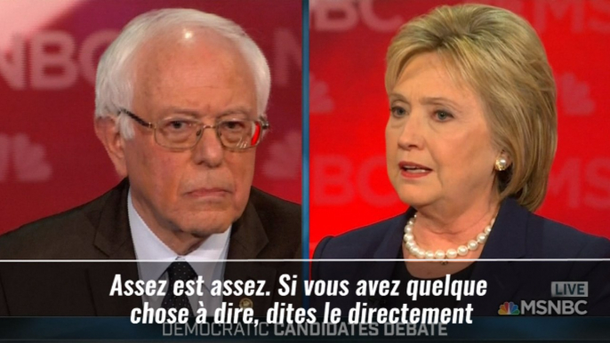 Clinton en a "assez" de la campagne de Sanders