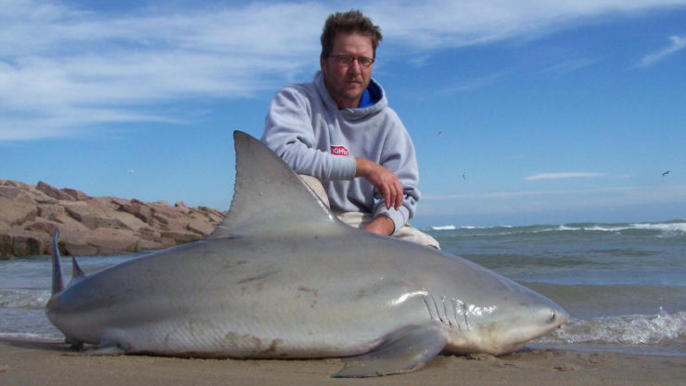 mans & fishes playing togather in water - fishes love to mane-