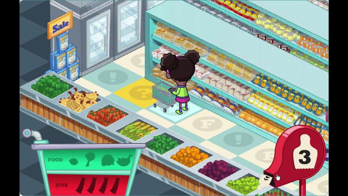 Fizzys Lunch Lab Supermarket Mania Cartoon Animation PBS Kids Game Play Walkthrough