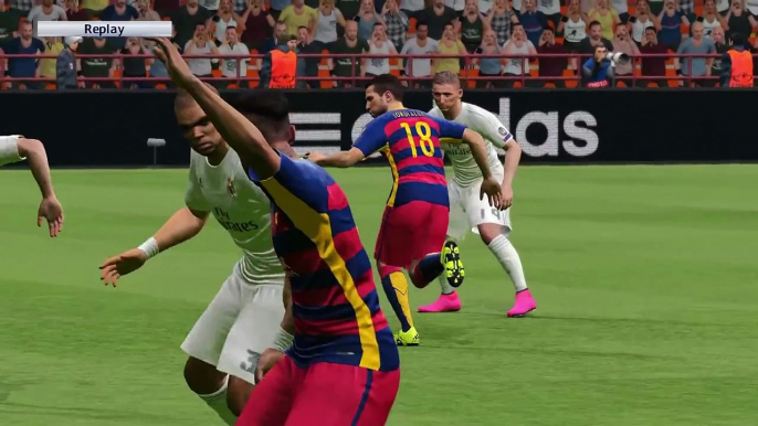 PES 2016 - UEFA Champions League Final - FC Barcelona vs Real Madrid - Penalty Shootout