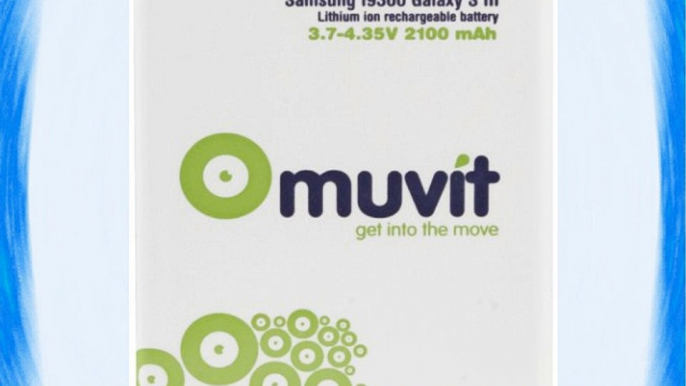 Muvit MUBAT0015 - Batería de litio para Samsung Galaxy S3 i9300 2100 mAh