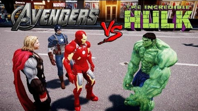 The Avengers vs Hulk - THOR, IRON MAN, CAPTAIN AMERICA VS HULK - Grand Theft Auto