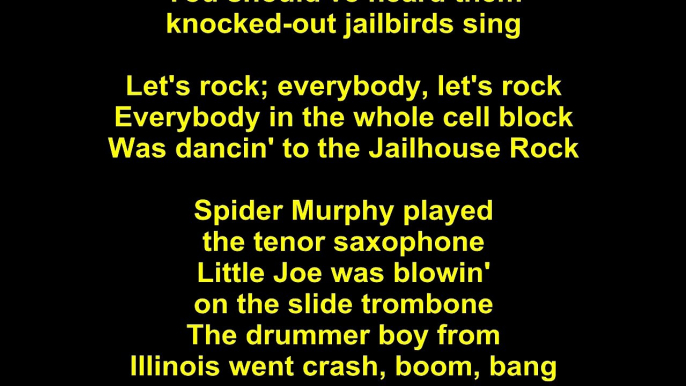 Elvis Presley – Jailhouse Rock Lyrics