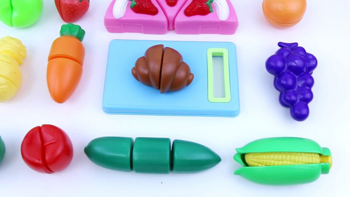 Set Toy cutting Food Velcro Plastic Fruit and Vegetables for kids Cooking toys playset