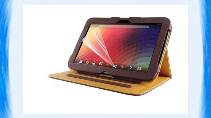 JAMMYLIZARD | Funda De Piel Tipo Cartera Para Google Nexus 10 Smart Case Cover MARRÓN / CANELA