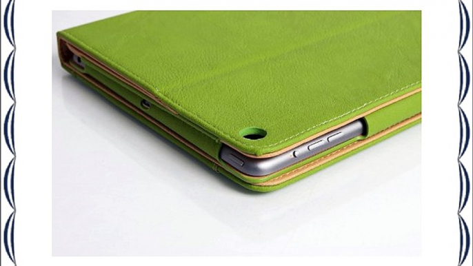 JAMMYLIZARD | Funda De Piel Tipo Cartera Para Google Nexus 10 Smart Case Cover VERDE / CANELA