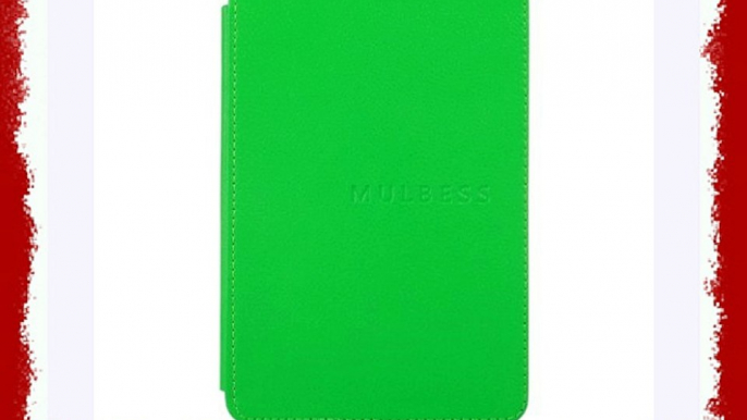 Mulbess® Amazon Kindle 4 Funda de cuero Piel Genuina con luz Amazon para Kindle 4 color Verde