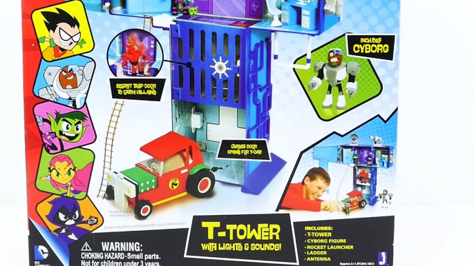 BIG PLAY DOH EGG Teen Titans Go! T-Tower Superhero Robins T-Car DC Surprise Toys DCTC
