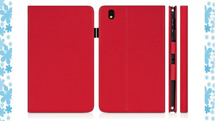 DONZO Wallet Cinema bolso de la tableta para Samsung Galaxy Tab Pro 8.4 T320 T325 rojo