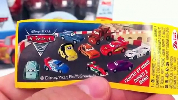 Cars 2 Chocolate Surprise Egg Unboxing Disney Pixar - Cars 2 Kinder Sorpresa