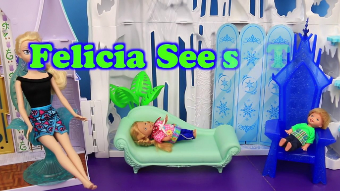 Elsas Frozen Kids Go To Barbie Eye Doctor For Glasses Part 1 DisneyCarToys Barbie Doctor