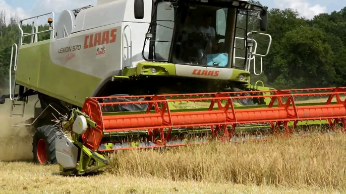 CLAAS Lexion 570 Montana | Fendt 936 Vario & Maupu | Moisson Harvest 2015