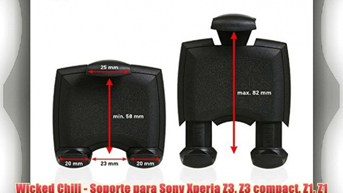 Wicked Chili - Soporte para Sony Xperia Z3 Z3 compact Z1 Z1 compact E4G M4 Aqua / HTC One M9