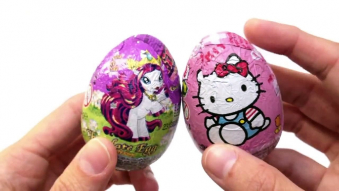 Minnie Mouse, Hello Kitty and Princess Disney Kinder Surprise Chocolate Eggs Unboxing