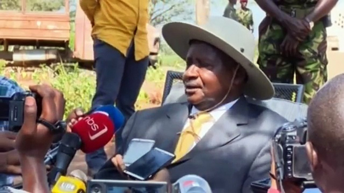 Museveni talks to media after voting, defends social media shutdown