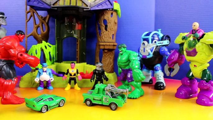 Hulk Smash Brothers Smash Dad Disney Pixar Cars Lightning McQueen & Mater Go Smashing Imaginext Toys