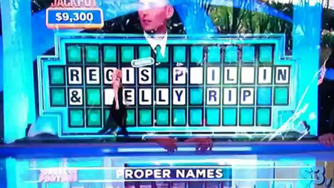 Wheel of Fortune Fail - Regis Philbin & Kelly Ripa - 5 Screw Ups in a Row