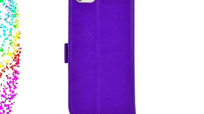 JAMMYLIZARD | Funda De Piel Para iPhone 6 / 6s 4.7 Tipo Cartera Luxury Wallet Case MORADO