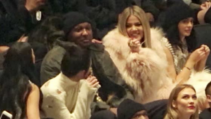 Khloe Kardashian Out with Lamar Odom at Yeezy Launch Party