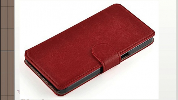 JAMMYLIZARD | Funda De Piel Para OnePlus (1ª Generación) Retro Wallet Tipo Cartera ROJO