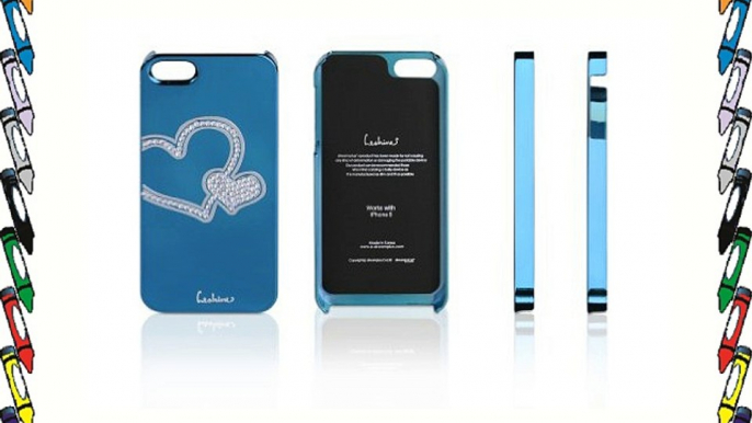 Avanto - Funda para iPhone 5 azul BACKCOVER HEARTS