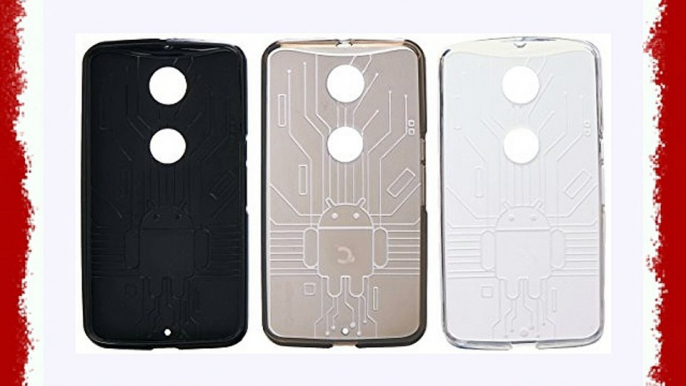 Bugdroid Circuit Bundle of 3 Smoke/Black/Clear for the Google Nexus 6 / Motorola Nexus 6 (2014