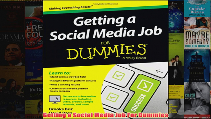 Download PDF  Getting a Social Media Job For Dummies FULL FREE