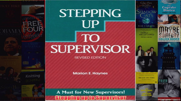 Download PDF  Stepping up to Supervisor FULL FREE