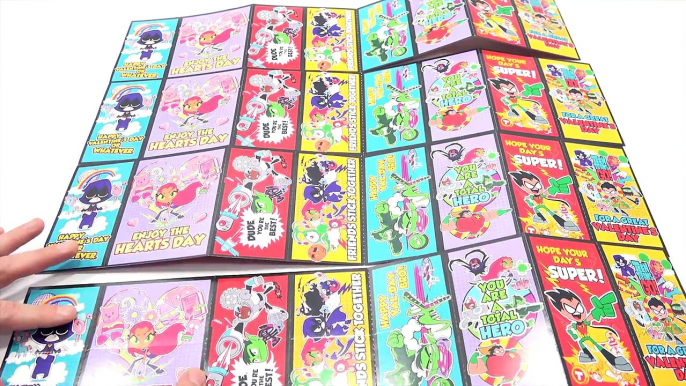 Valentines Day Teen Titans Go Cards Teen Titans Sticker Sets Kids Classroom Gifts