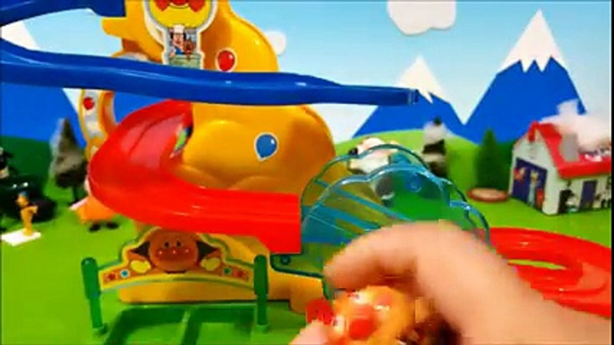 Play with the roller coaster! Anpanman anime & toys Toy Kids toys kids animation anpanman