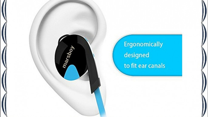 Marsboy Nice17 - Auriculares Deportivos Bluetooth V4.0 Estéreo Inalámbrico de Cuello In - Ear