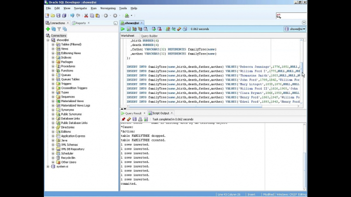 Oracle 11g Course - 03 - Specialized Queries