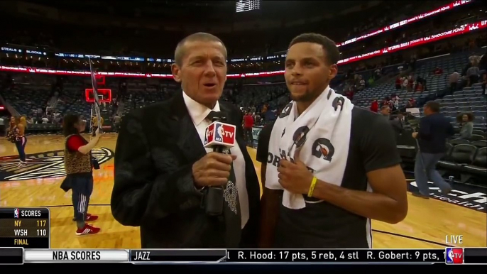 Curry interview 53 pts vs Pelicans Golden State Warriors vs. New Orleans Pelicans 31/10/20