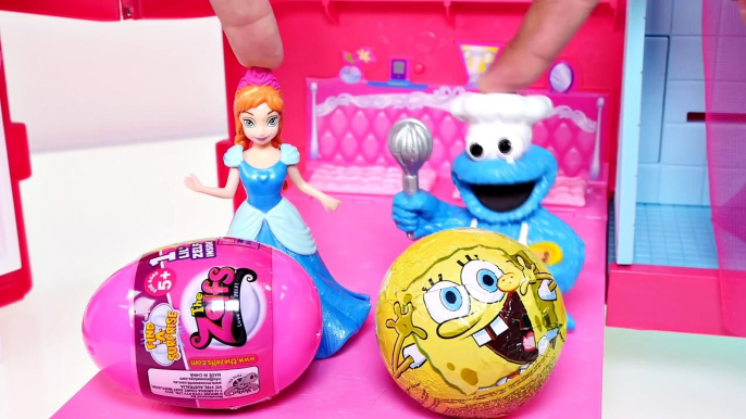 Surprise Egg Hunting with Disney Frozen Princess Play Doh Peppa Pig Giant Kinder Surprise Maxi Eggs