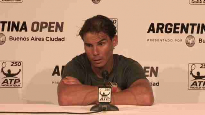 Nadal se sintió mal de la barriga durante el partido con Mónaco en Buenos Aires