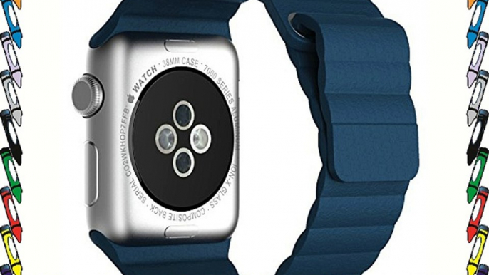 Apple Watch Banda JETech® 38mm Lazo de Cuero Genuino mit Correa de Bloqueo del Imán Reemplazo