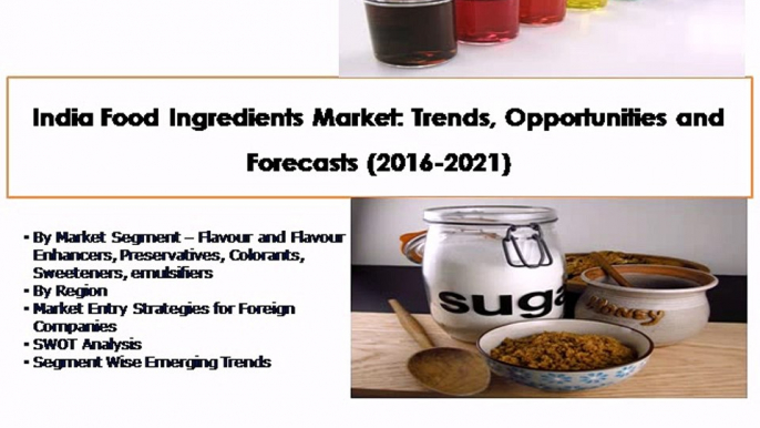 India Food Ingredients Market: Trends, Opportunities and Forecasts (2016-2021) - New Report by Azoth Analytics