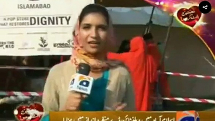 A Group of Students Celebrating Valentines by Giving Free Clothes to Poor People In Islamabad