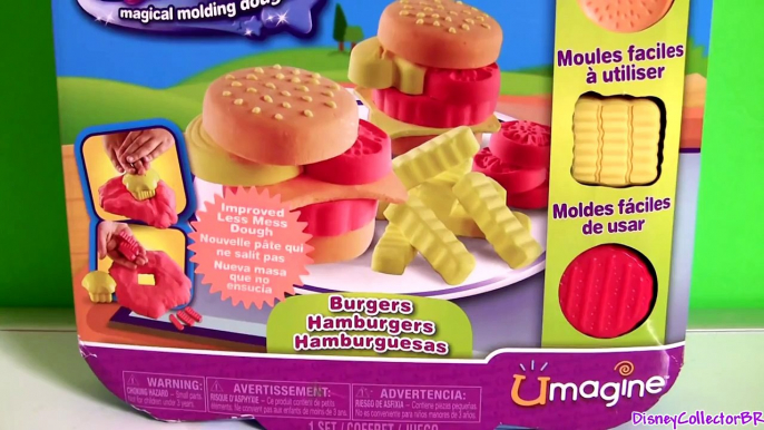 Moon Dough Burgers Fries Play Doh Hamburgers McDonalds Hamburguesa de Plastilina by Funtoy