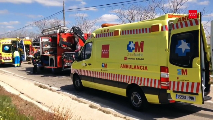 06.04.2015 Accidente de tráfico M-224 km 13 Pozuelo del Rey. Dos fallecidos