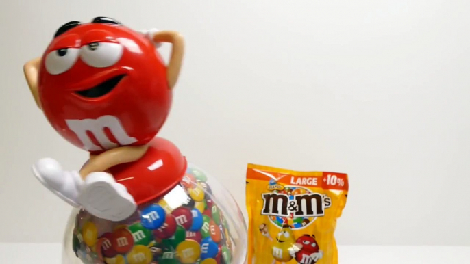 M&Ms Gumball Machine - Candy Dispenser - Red M&Ms XMAS Edition ガムボールマシーン